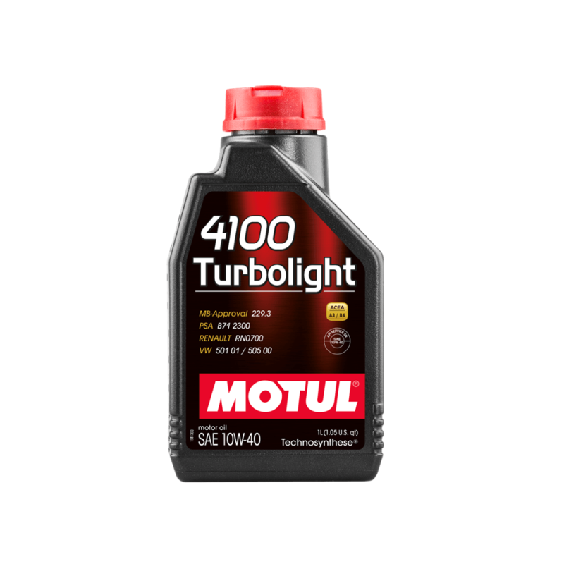 MOTUL 4100 TURBOLIGHT 10W40 Envase Individual 1 L