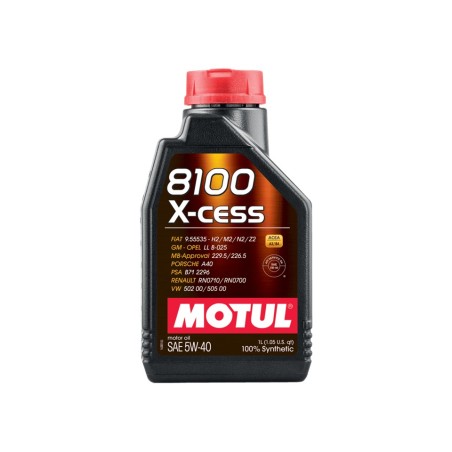 MOTUL 8100 X-CESS 5W40 Envase Individual 1 L