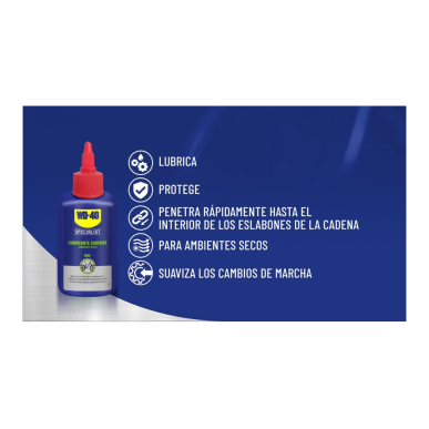 WD-40 Lubricante cadena ambiente seco beneficios